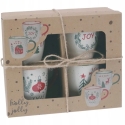Home Styling Collection Siaki Kavos Cup Set 4 pcs 180 ml Christmas Home Styling Collection Siaki Kavos Cup Set 4 pcs 180 ml Christmas
