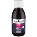 Sambucol, Lapset, Must elderberry ja C-vitamiini, Immuniteettijärjestelmää tukevat, Siirappi, 120 ml Sambucol, Lapset, Must elderberry ja C-vitamiini, Immuniteettijärjestelmää tukevat, Siirappi, 120 ml