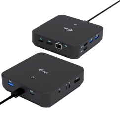 i-tec USB-C DP Dual HDMI Docking Station with Power Delivery 100 W Проводная USB 3.2 Gen 2 (3.1 Gen 2) Type-C Черный