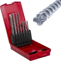 Fischer Набор перфораторов Quattric II Set, SDS plus (5 штук, 5) Fischer Набор перфораторов Quattric II Set, SDS plus (5 штук, 5)