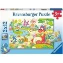 Ravensburger Пазл 2x12 шт. - Милые динозавры Ravensburger Пазл 2x12 шт. - Милые динозавры