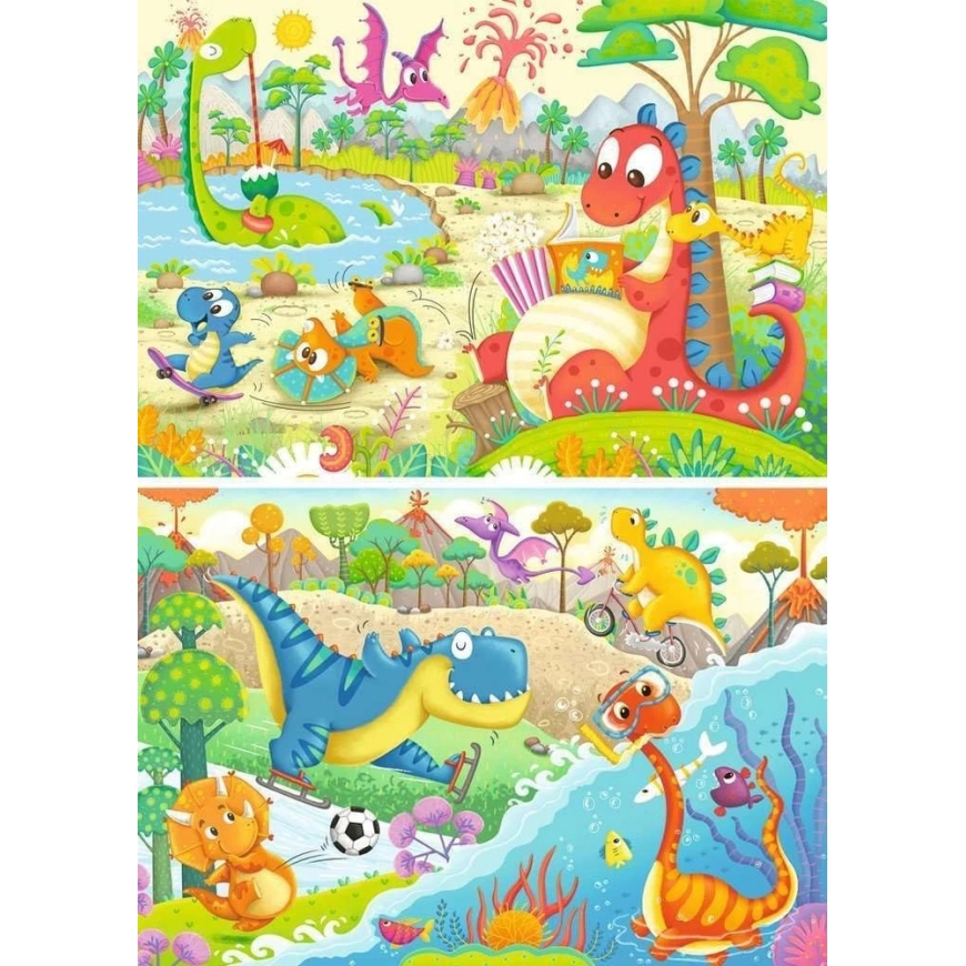 Ravensburger Pusle 2x12 tk - Armsad dinosaurusd – 3