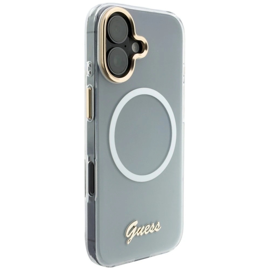 "Guess IML Gradient Script" metāla MagSafe maks iPhone 17 – Balts – 5