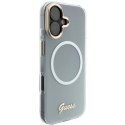 "Guess IML Gradient Script" металлический чехол MagSafe для iPhone 17 – Белый "Guess IML Gradient Script" металлический чехол MagSafe для iPhone 17 – Белый