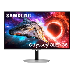Samsung G80SH computer monitor 81.3 cm (32") 3840 x 2160 pixels 4K Ultra HD OLED Silver