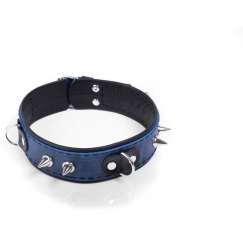 Whips Collar Anti-Collar - Crazy Horse blue, large