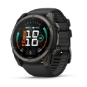 Garmin fēnix® 9 nutikell – 51mm, Tumesinine, DLC titaan, musta silikoonrihmaga | 010-04763-11