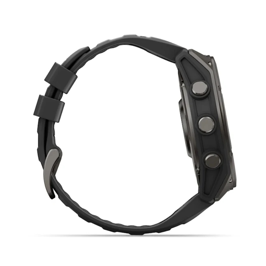 Garmin fēnix® 9 Älykello – 51mm, Tummanharmaa, DLC-titaani, mustalla silikonihihnalla | 010-04763-11 – 4