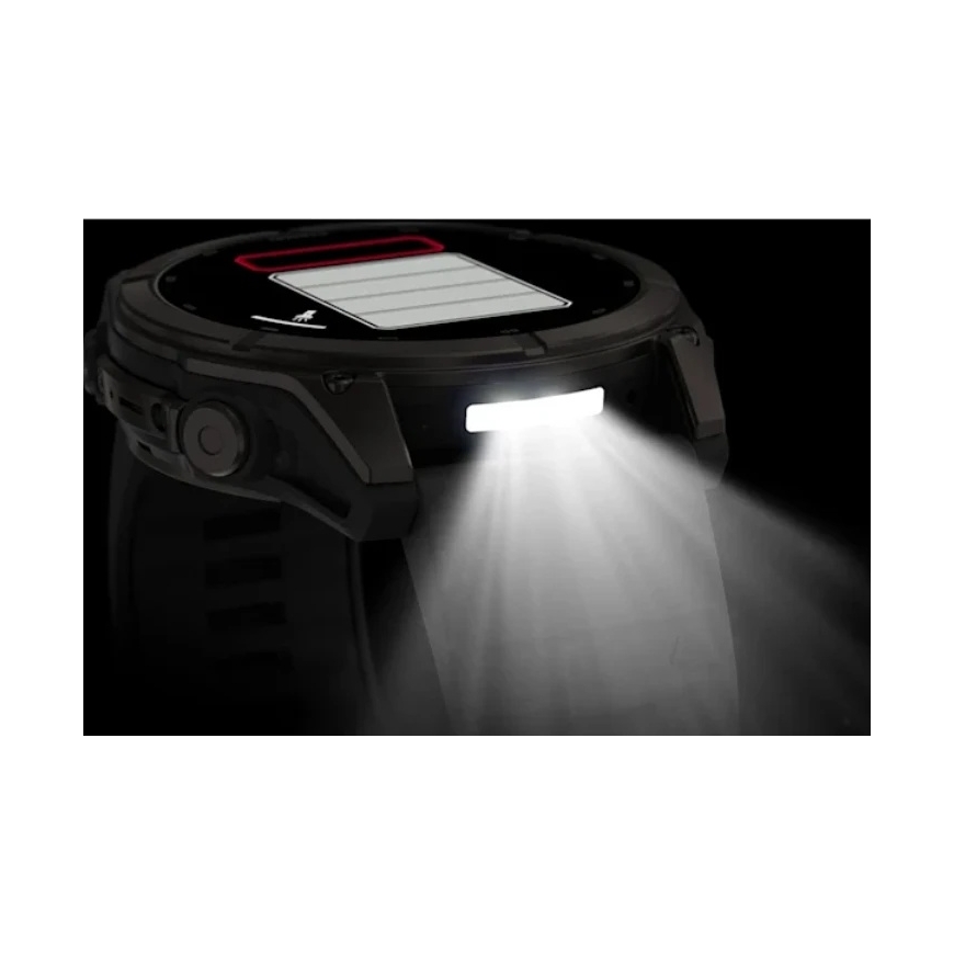 Garmin fēnix® 9 Älykello – 51mm, Tummanharmaa, DLC-titaani, mustalla silikonihihnalla | 010-04763-11 – 5