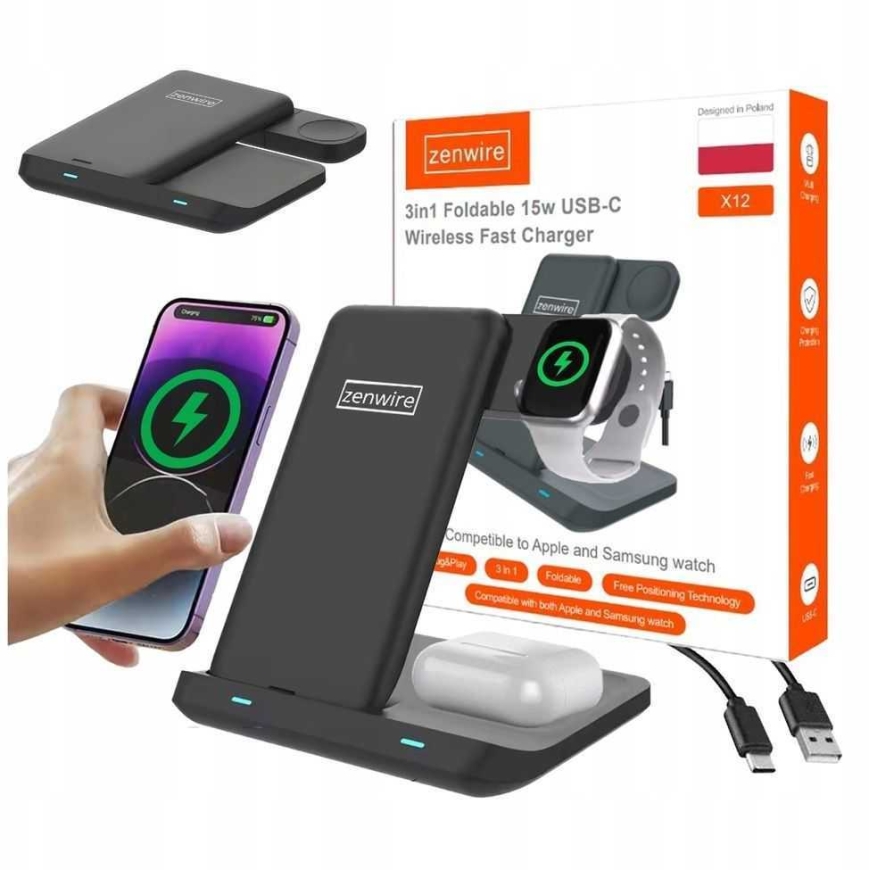zenwire 3in1 USB-C Melns
