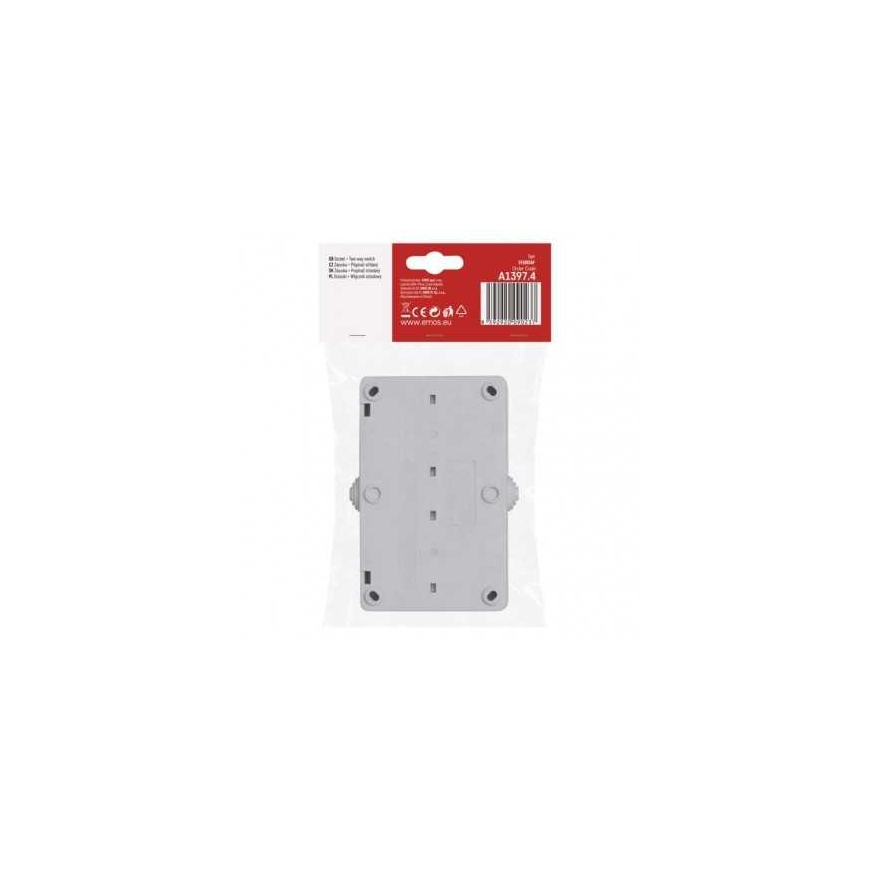 Emos 6 Switch Combination, Wall Mounted, IP44, French – 2