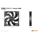 be quiet! Pure Wings 3 140mm | PWM Triple Pack Корпус компьютера Вентилятор 14 cm Черный 3 шт be quiet! Pure Wings 3 140mm | PWM Triple Pack Корпус компьютера Вентилятор 14 cm Черный 3 шт