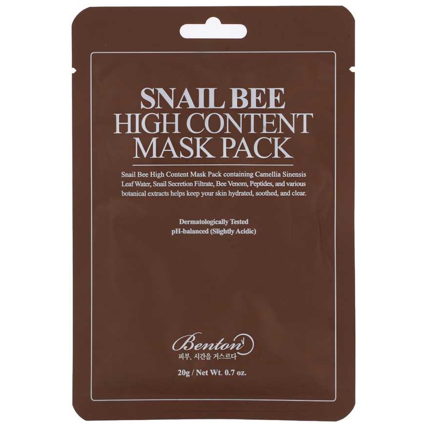 Benton Snail Bee High Content Mask Pack näomask, 20 g – 2