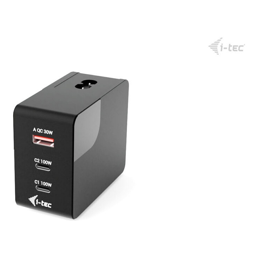 i-tec CHARGER-INTG100W mobiilseadme laadija Universaalne Must Vahelduvvool Kiirlaadimine Hoonesisene – 3