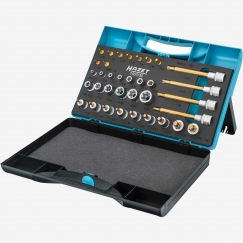 Hazet įrankių rinkinys TORX 1557/35, 35 vnt., suktukas (1/4 + 1/2)