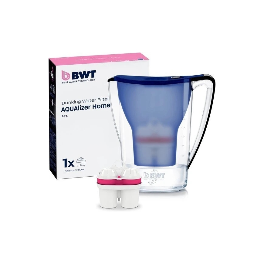 BWT vandens filtravimo ąsotis AQUAlizer Home 2,7l mėlynas su magnio vandens filtru – 5