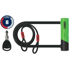 Abus Germany Lock Abus Ultra 410K/170HB230 green SH + Cobra 10/120