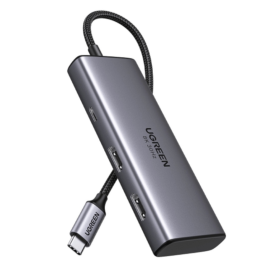 Ugreen Revodok 206 USB tüüp-C 5000 Mbit/s Hõbe