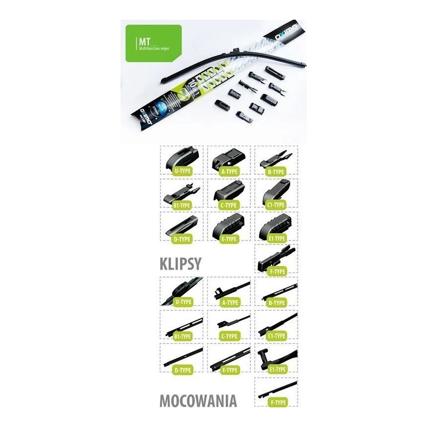 Valeo Kliimablade - Oximo 24" MT600 Esiklaasi Puhastaja 10 Adapteriga - Must – 4