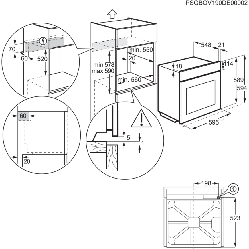 Electrolux LOX8P87WZ духовка 72 L 3490 W Черный – 5
