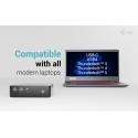 i-tec Thunderbolt5 Quattro Display Docking Station, 5x USB, 2.5 GLAN + Power Delivery 140W i-tec Thunderbolt5 Quattro Display Docking Station, 5x USB, 2.5 GLAN + Power Delivery 140W