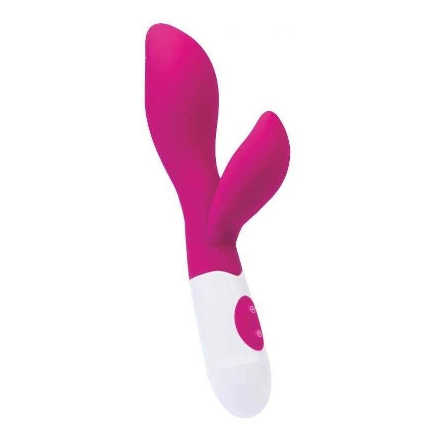 Toyfa A-TOYS, Vibratorius Lilu su klitorio stimuliatoriumi, silikonas, rožinis, 20 cm, 10 greičių, 2xAAA