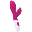 Toyfa A-TOYS, Lilu vibraator klitori stimulatsiooniga, silikoon, roosa, 20 cm, 10 kiirus, 2xAAA