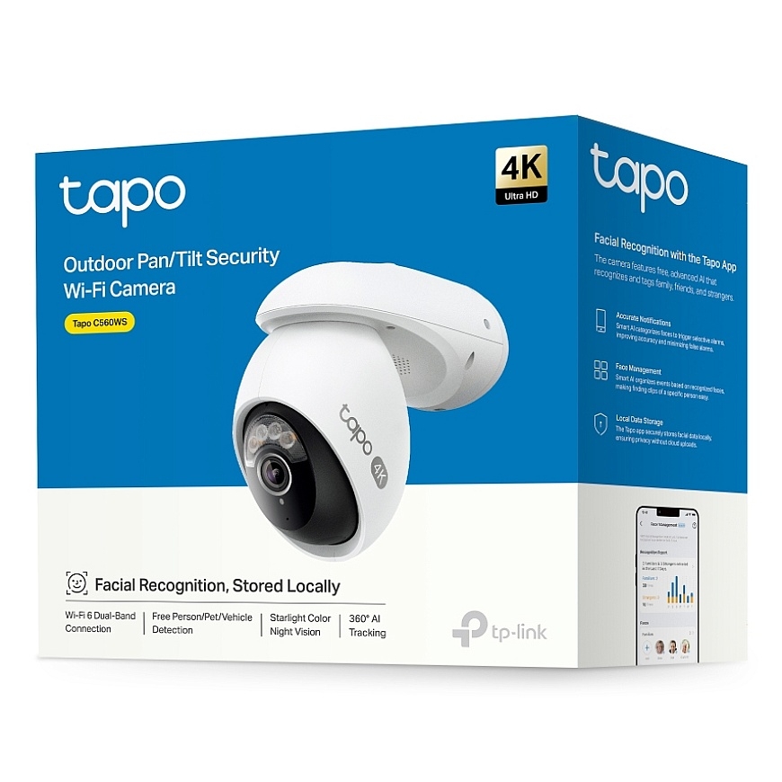 TP-Link Tapo C560WS Elektripirn IP süsteemiga turvakaamera Hoonesisene & hooneväline 3840 x 2160 pik – 2