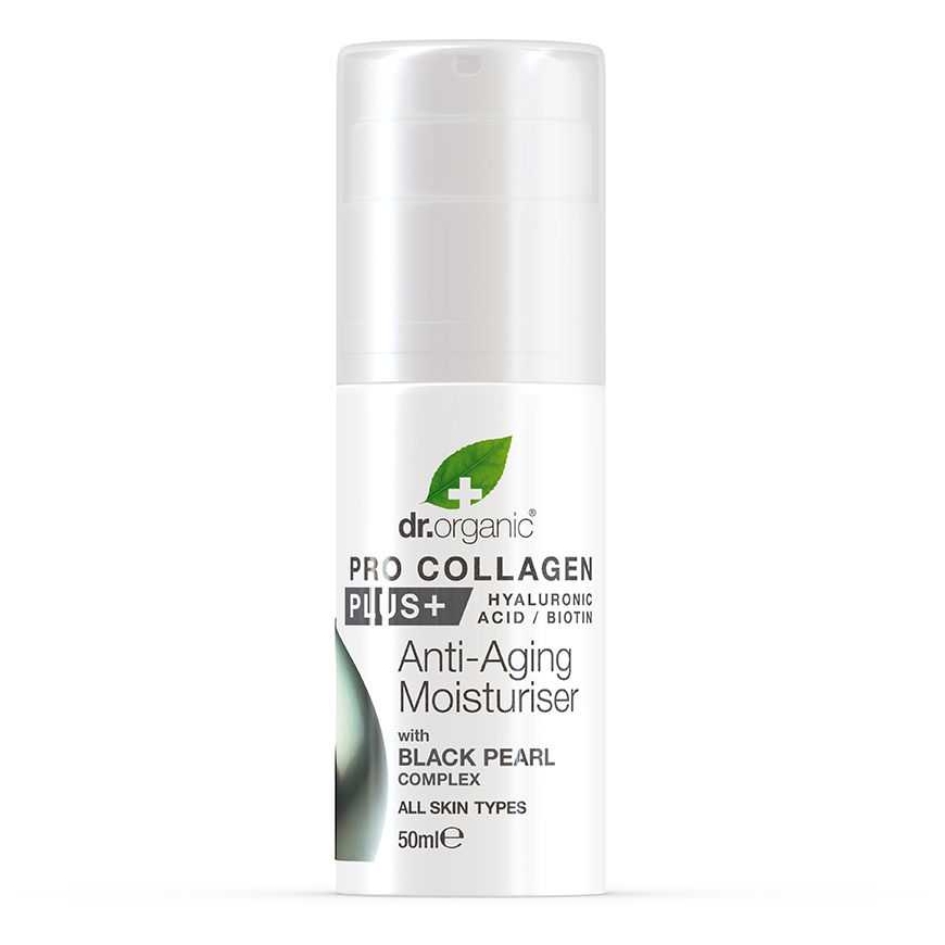 Dr.Organic Dr. organic PRO COLLAGEN+ черный перловый крем против старения 50 мл
