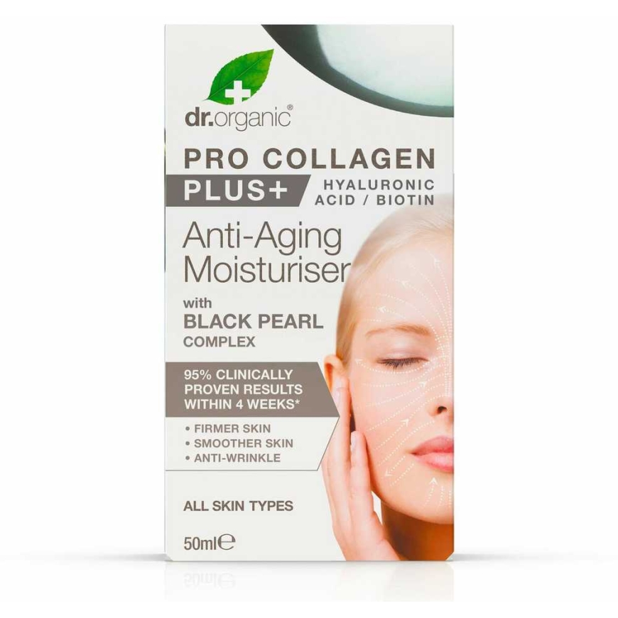Dr.Organic Dr. organic PRO COLLAGEN+ juodas pearl antiaging cream 50 ml – 3