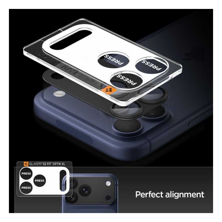 Spigen Optik Pro XL Glas.Tr Camera EZ Fit Apple iPhone 17 Pro Max Чёрный – 3