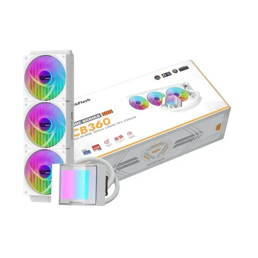 "Darkflash CB360" procesora dzesētājs (balts) – 2