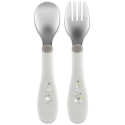 CHICCO Metalliaterimet 18+ Harmaa