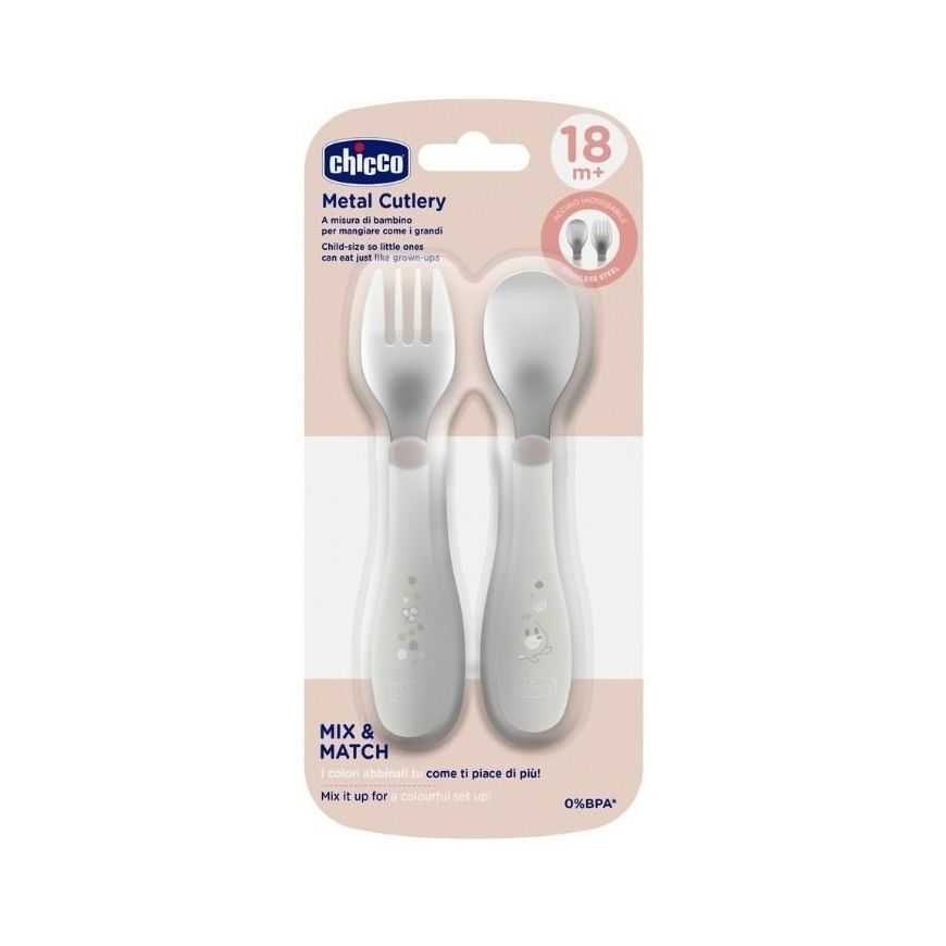 CHICCO Metalliaterimet 18+ Harmaa – 2