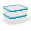 SoftSeal Refrigerator Containers 2 pcs x1.2L / Amuse SoftSeal Refrigerator Containers 2 pcs x1.2L / Amuse