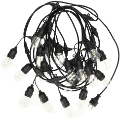 Puutarhan valoköynnös 5 m, 10 LED-lamppua, 220 V