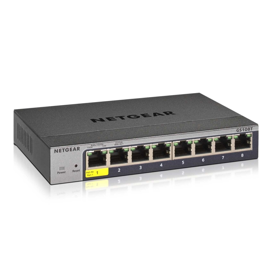 Netgear-kytkin GS108T v3 8xGBe – 2