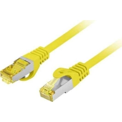 Lanberg Patchcord S/FTP Cat.6A LSZH CU 0.5m yellow