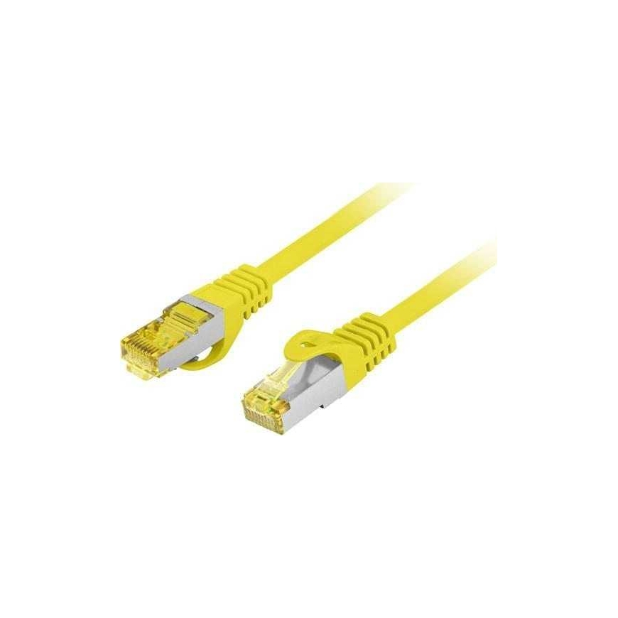 Lanberg Patchcord S/FTP Cat.6A LSZH CU 0.5m kollane