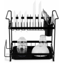Two-Tier Drying Rack MS-602 Massido Black Two-Tier Drying Rack MS-602 Massido Black