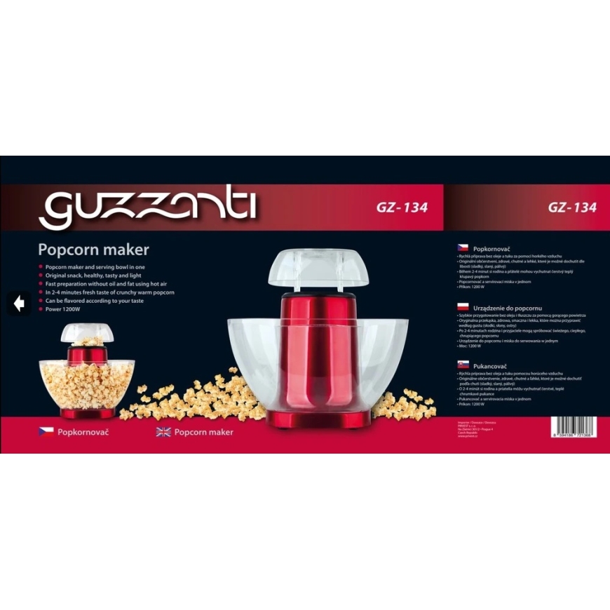 Popcorn maker Guzzanti GZ 134, GU11213 – 3