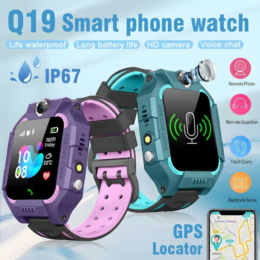 Riff Q19 Smart kids watches 360 with GPS / 1.44" touch screen / 400mA – 3
