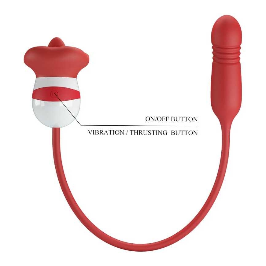 Pretty Love Flirtation PRETTY LOVE - Ashlynn, 5 vibration functions 5 thrust settings 5 licking settings – 4