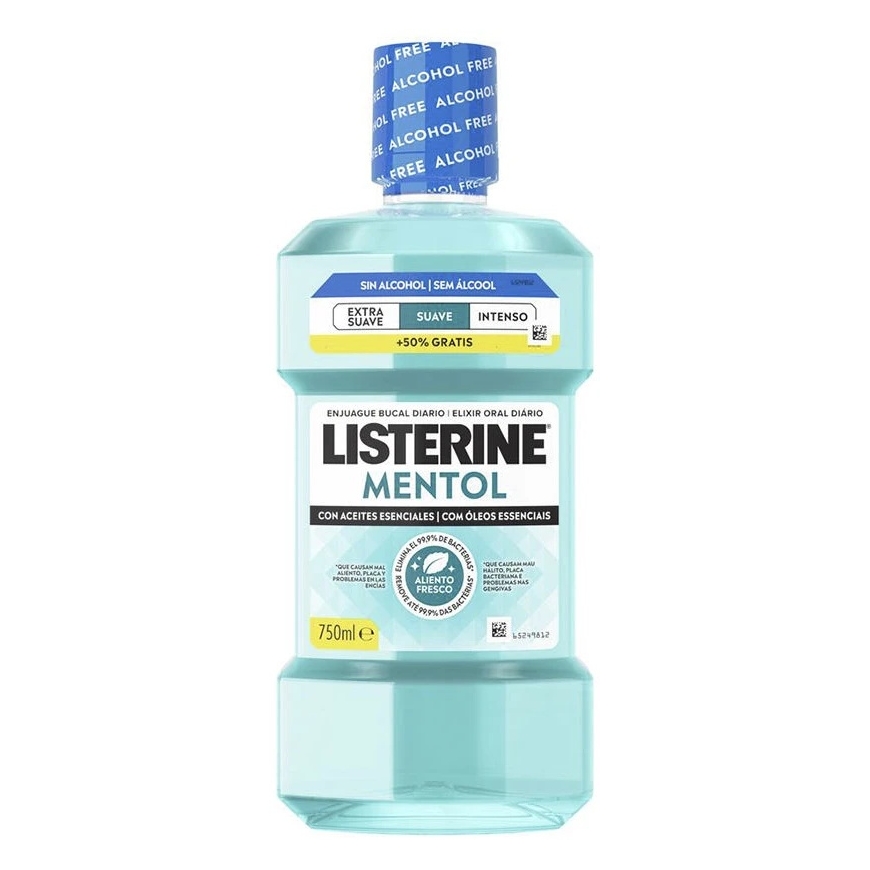 Listerine Gentle Menthol suuvesi 750 ml