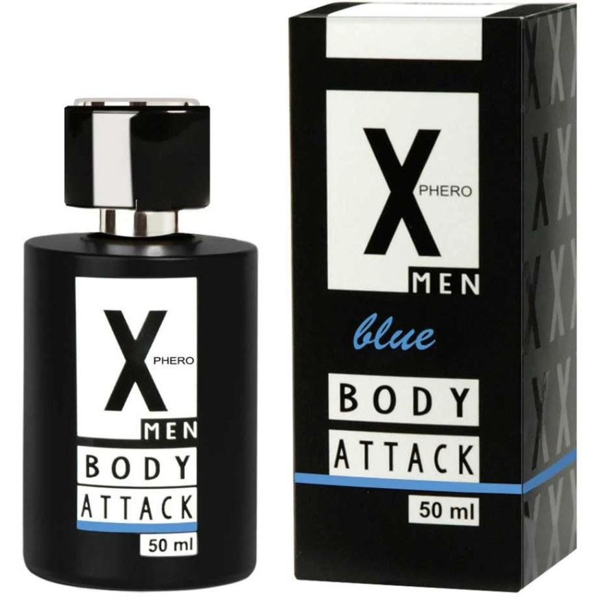 X Phero Body Attack Sinine parfüüm feromoonidega meestele 50ml – 2