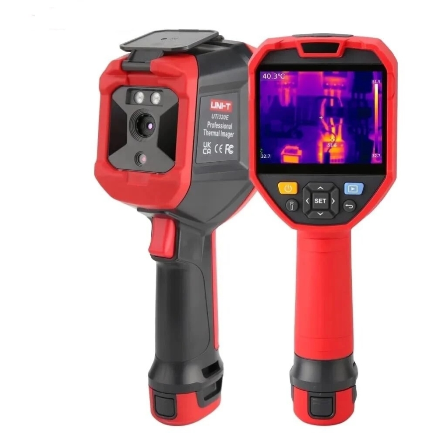 Professional thermal imaging camera, 256x192, -20-550°C, 56°×42.2°, 25Hz, 3.5' IPS display, IP54, Wi-Fi, UNI-T – 2