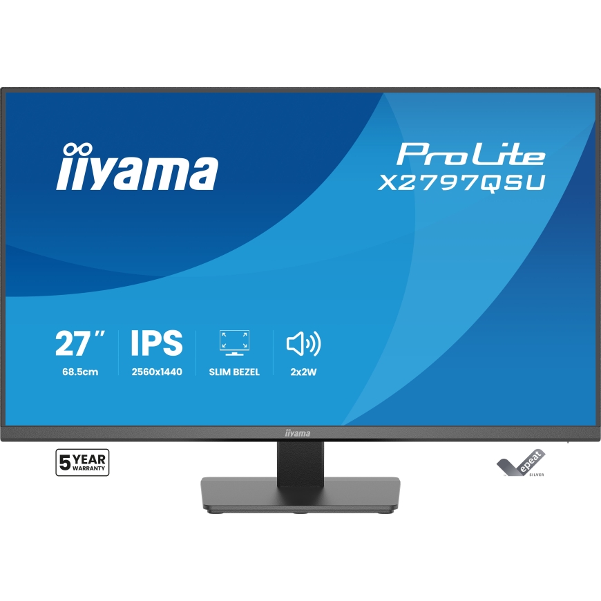 iiyama ProLite X2797QSU-B1 монитор для ПК 68,6 cm (27") 2560 x 1440 пикселей Quad HD LED Черный – 2