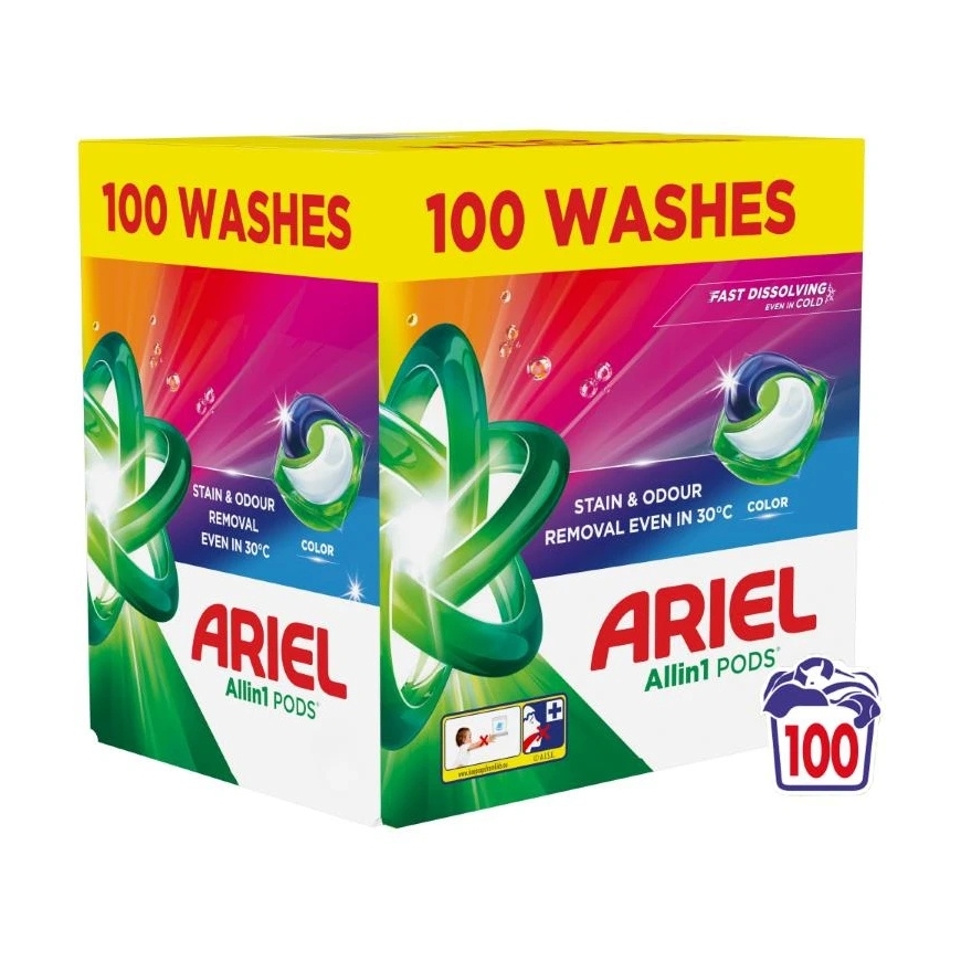 Ariel All-in-1 Pods Color Geelised Pesupesukapslid, 100 kapslit – 2