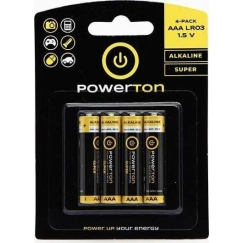Powerton Alkaline AAA (LR03) 1.5V 4pcs