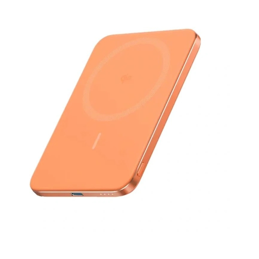 Anker MagGo 5000mAh, 15W Wireless Power Bank, Oranžinis